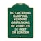 Signmission No Loitering Camping Vending or Parking of Vehicles 30 Feet or Longer Alum, 24" x 18", G-1824-23841 A-DES-G-1824-23841 - alternate 1